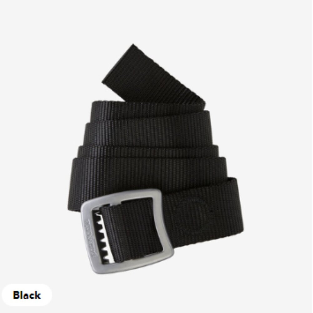 Patagonia Tech Web Belt Black Total Length 36"
